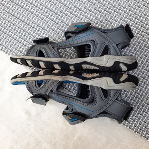 Eddie Bauer Water Sport Sandals Blue Toddler Travel Hiking Washable Lightweight - Picture 9 of 12